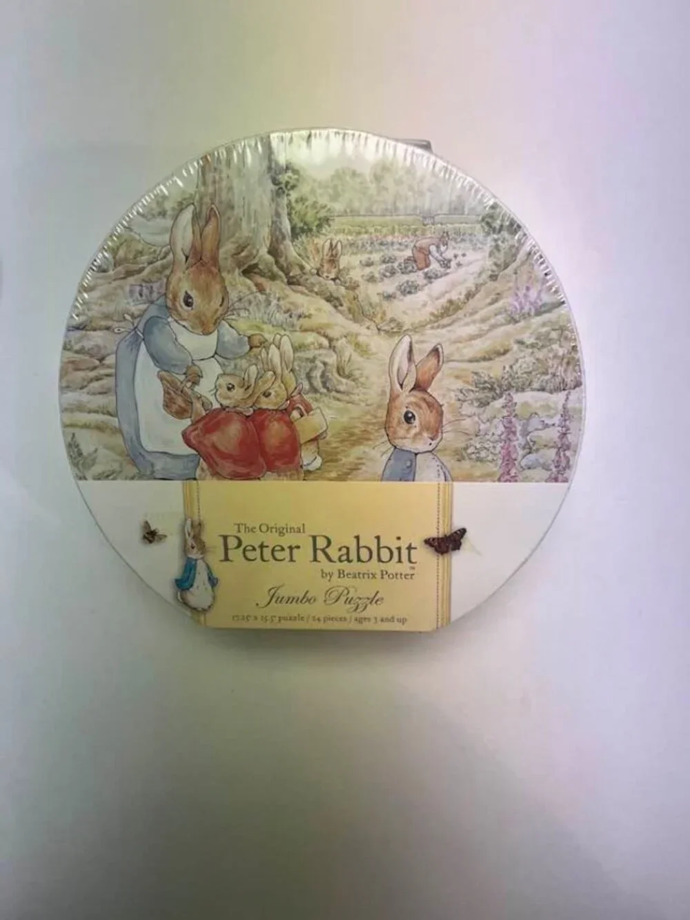 Peter Rabbit plush w/tag + Jumbo Puzzle Case New